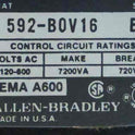 RELAY, OVERLOAD, ALLEN BRADLEY, 592-BOV16, 3P 600VAC B SER