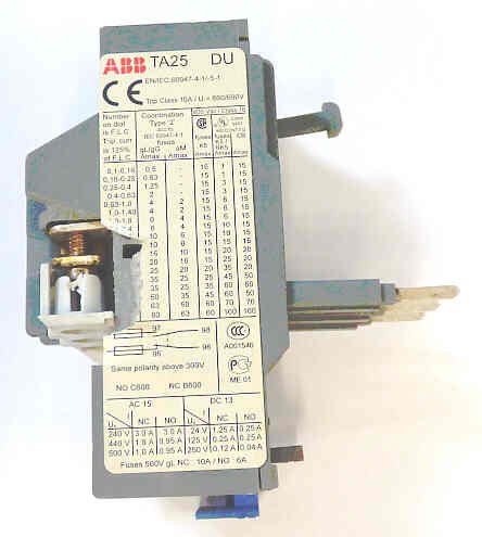RELAY, OVERLOAD, 25-32 AMP ABB # TA25-DU