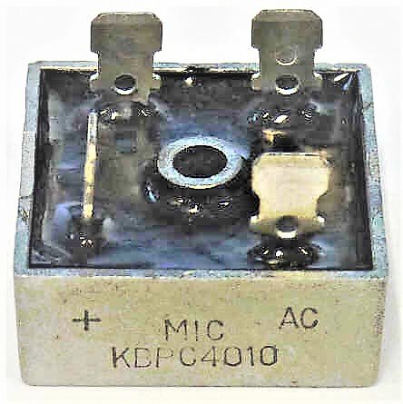 RECTIFIER, BRIDGE, 4 PIN, 1PH, 40A, 1000V PART # KBPC4010