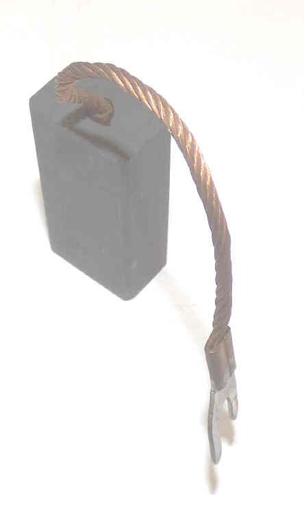 BRUSH, CARBON, 2 X 1 X .625, FLAT TOP & BOTTOM