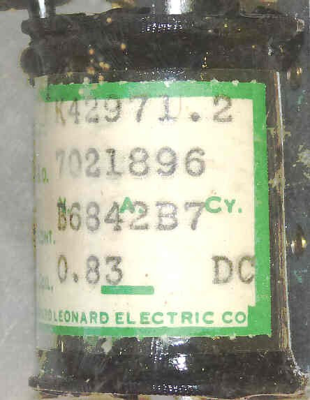 RELAY, CURRENT SENSING, COMPLETE AS SHOWN, OTIS B6842B3
