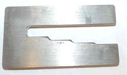 GAUGE, ROPE MEASURING, STEEL, 3/8 TO 11/16 DIAMETERS