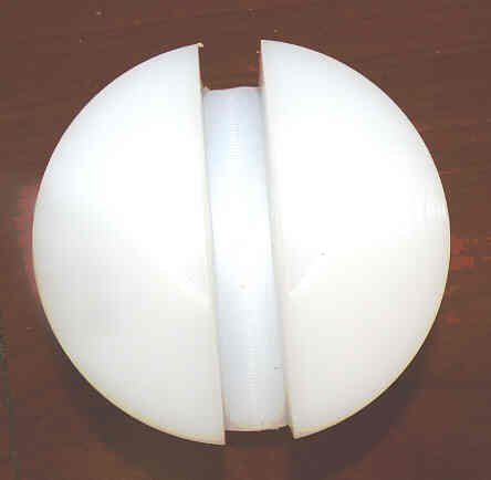 INSERT. GUIDE SHOE, ROUND, NYLON, 4 X 1 3/4 CANTON # 15275