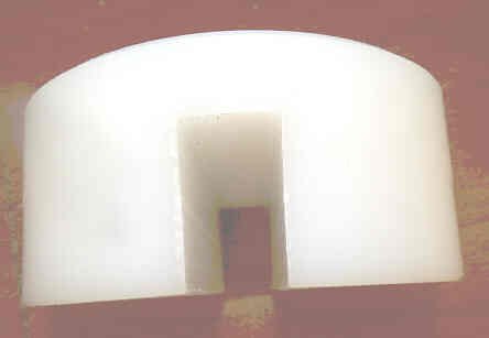 INSERT. GUIDE SHOE, ROUND, NYLON, 4 X 1 3/4 CANTON # 15275