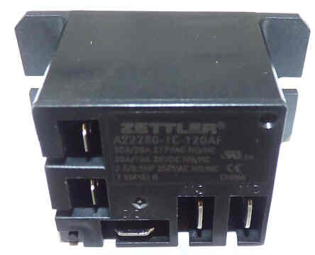 RELAY, MINIATURE, SPDT, 120 VAC, 30 AMP AMERICAN ZETTLER # AZ2280-1C-120A