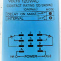 TIMER, 120 VAC, 0-10 MINUTE, KUP BASE IDEC # RTE-PB11