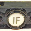 PUSHBUTTON COMPLETE MARKED 1F IN BLACK DOVER CLASSIC SERIES