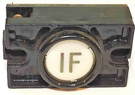 PUSHBUTTON COMPLETE MARKED 1F IN BLACK DOVER CLASSIC SERIES