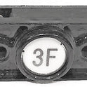 PUSHBUTTON COMPLETE MARKED 3F IN BLACK DOVER CLASSIC SERIES