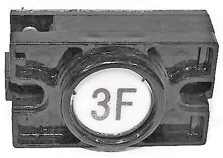 PUSHBUTTON COMPLETE MARKED 3F IN BLACK DOVER CLASSIC SERIES