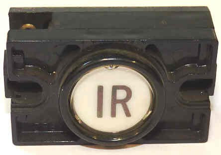 PUSHBUTTON COMPLETE MARKED 1R IN BLACK DOVER CLASSIC SERIES