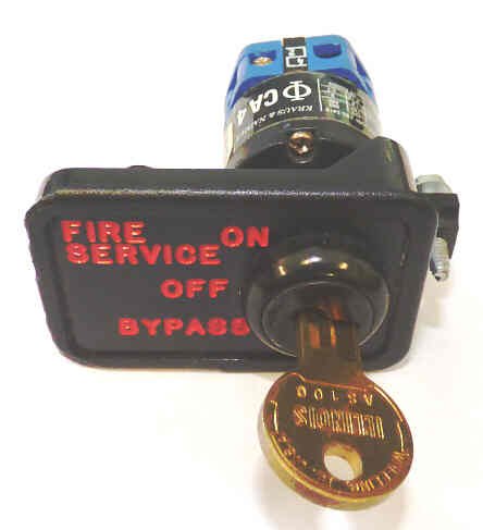 SWITCH, KEYED, FIRE SERVICE, PHASE 1, ON-OFF-BYPASS # 8544C18G02