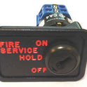 SWITCH, KEYED, FIRE SERVICE, PHASE 2, OFF-HOLD-ON KEY # AS100