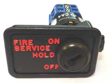 SWITCH, KEYED, FIRE SERVICE, PHASE 2, OFF-HOLD-ON KEY # AS100