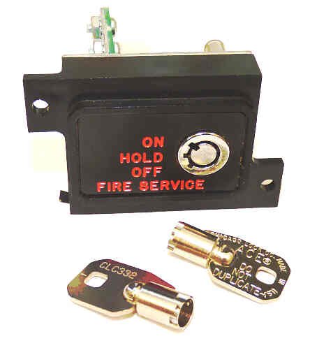 SWITCH, KEYED, FIRE SERVICE, PHASE 2, OFF-HOLD-ON KEY # CLC332