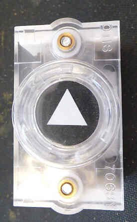 BUTTON, HALL, SPECIFY MARKING, 120 VAC, VERTICAL COMPLETE, OTIS # 7069Y2