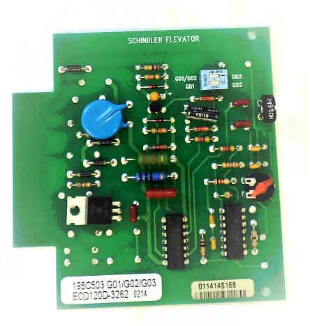 BOARD, TIMER, SCHINDLER # 998C275H11 REPLACES WESTINGHOUSE # 195C503G01-2-3