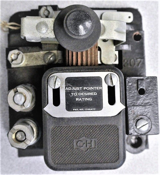 RELAY, OVERLOAD, OBSOLETE TYPE 307 CUTLER-HAMMER EATON # 10176H19A