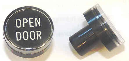 BUTTON, CLEAR CAP, 1 DIAMETER, MARKED DOOR OPEN OTIS # A323BD1-DO
