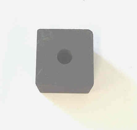CONTACT, METAL GRAPHITE, 1 X 1X 1 3/16, 1/4 MOUNTING HOLE, TURNBULL #11133M