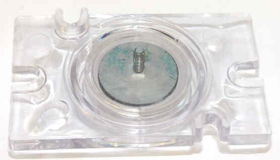BUTTON, CAR, LUCITE, CLEAR, MARKED # 7  REPLACES OTIS # 306KV SERIES