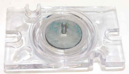 BUTTON, CAR, LUCITE, CLEAR, MARKED # 7  REPLACES OTIS # 306KV SERIES