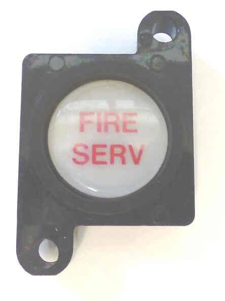 BUTTON, CAP, HALO AND ADAPTER. MARKED FIRE SERV IN RED ADAMS # ASA452A-FS