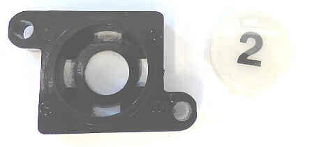 BUTTON, CAP, HALO AND ADAPTER. # 2  ADAMS # ASA452A-2