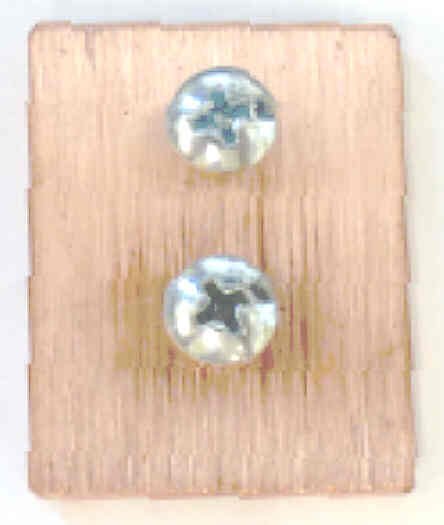 CONTACT, COPPER, 1 5/8 X  1 1/4 X 3/16, 2 10-32 HOLES O. THOMPSON # K-33