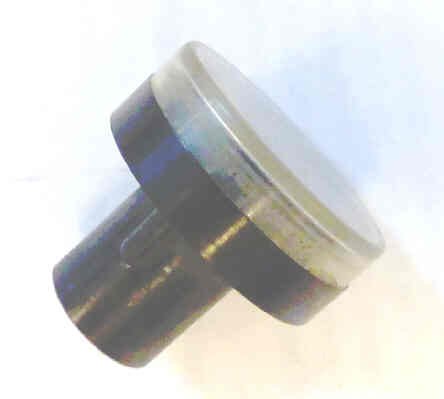 BUTTON, CLEAR CAP, 1 DIAMETER, MARKED FDO OTIS # A323BD1-FDO