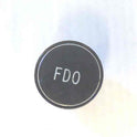BUTTON, CLEAR CAP, 1 DIAMETER, MARKED FDO OTIS # A323BD1-FDO