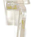 HOLDER, CLEAR POLYCARBONATE, USED WITH CANADIAN DESIGNS OTIS # RO180A1