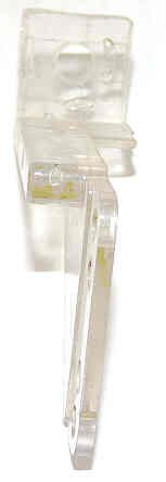 HOLDER, CLEAR POLYCARBONATE, USED WITH CANADIAN DESIGNS OTIS # RO180A1