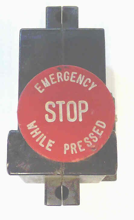 SWITCH, STOP, 1 DIA., EMERG STOP WHILE PRESSED OTIS # CRX7014A502