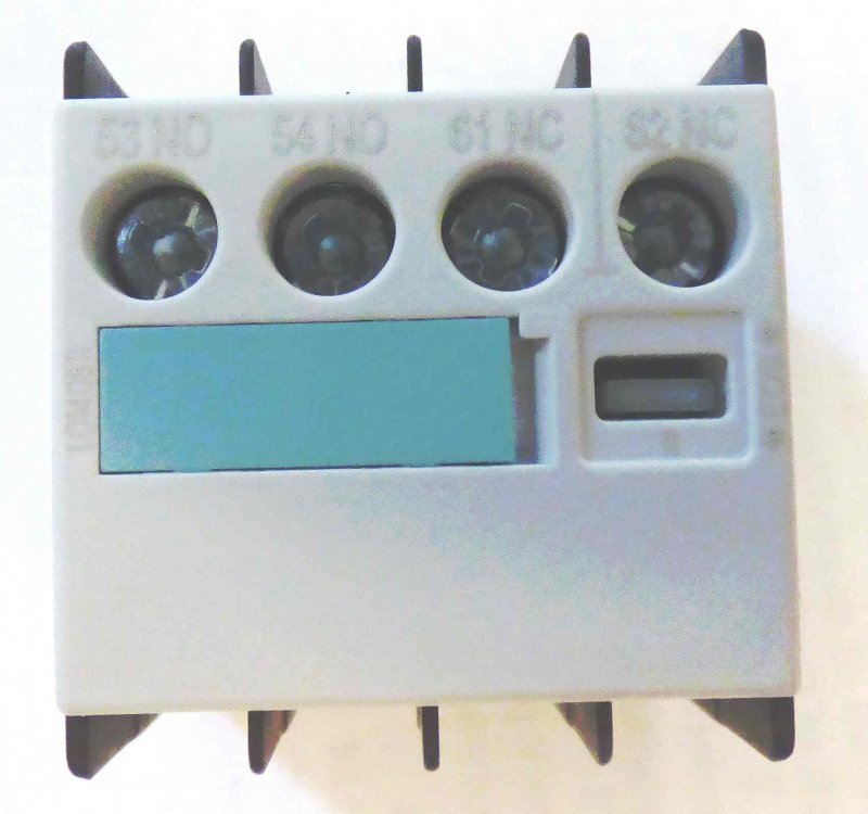 CONTACT, AUXILIARY, 4 N.O. FRONT MOUNT SIEMENS # 3RH1921-1FA40