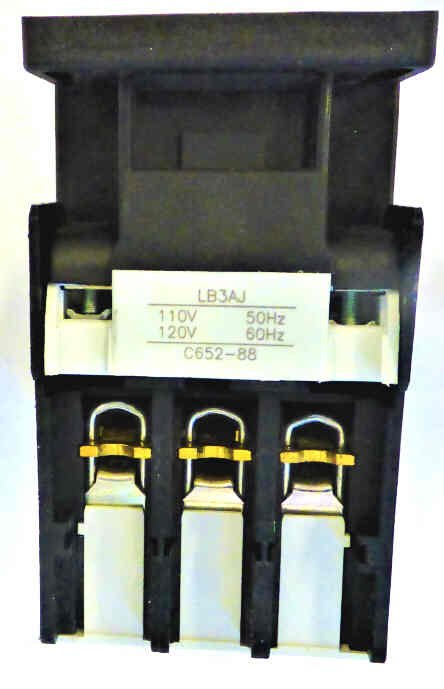 CONTACTOR, 3 POLE, 32 AMP, 110-120VAC COIL, G-E # CL45A310MJ