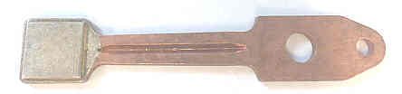 CONTACT, 5/8 SQ SILVER CONT, 6830 CONTACTOR, 4-3/16 LONG  OTIS 153AG6V