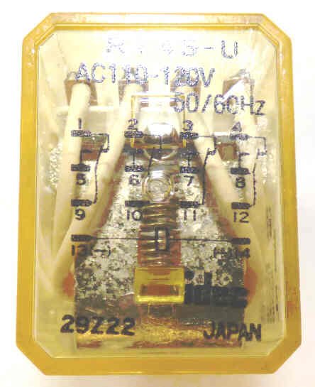 IDEC 4PDT ICE CUBE RELAY, 120 VaC,  IDEC # RY4S-U-AC120