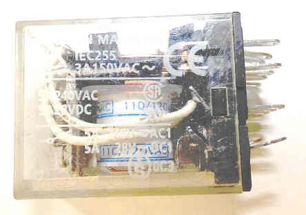 RELAY, ICE CUBE, 4PDT, 110-120 VAC OMRON MY4I4-110-120 VAC