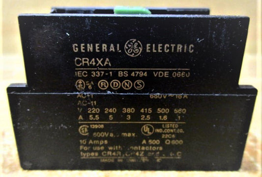 SWITCH, CONTACT BLOCK, 1 POLE, NORMALLY OPEN, GE # CR4XA