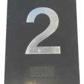 PLATE, BRAILLE, HALL, 4 X 3 SELF ADHESIVE MARKED 2