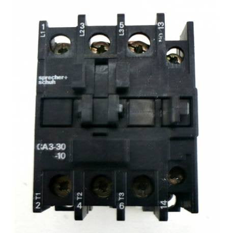 CONTACTOR, 3 POLE, 30 AMP, 24 VAC SPRECHER & SCHUH CA3-30-24 VAC COIL