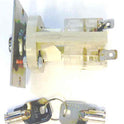 SWITCH. KEYED, ON-OFF, KEY OUT AT 12 & 3, 2 N.O. CONTACTS DUPAR
