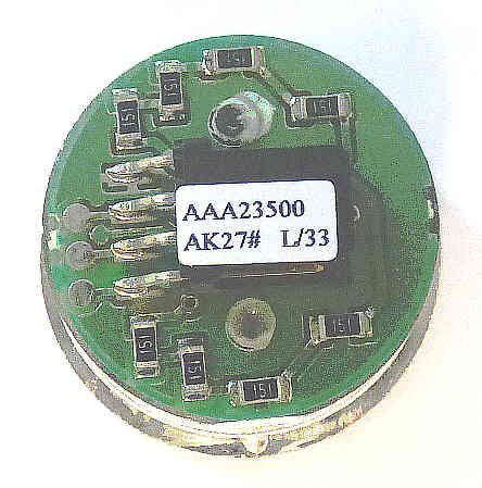 BUTTON, SS FINISH, CONCAVE, GREEN LED  24VDC, 311 OTIS #   AAA23500AK27