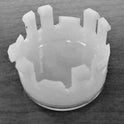 BUTTON. INSERT, ADA RAISED HEIGHT, BLANK SCHINDLER # 6947C16H46