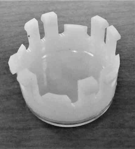 BUTTON. INSERT, ADA RAISED HEIGHT, BLANK SCHINDLER # 6947C16H46
