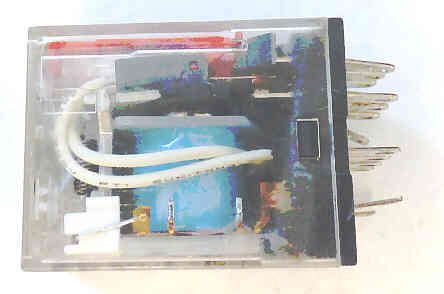 RELAY, ICE CUBE, 24 VDC. 14-PIN, 4PDT BIFURCATED CONTACTS 5A, NEON MY4ND224VDC