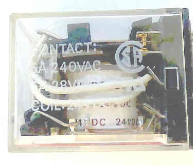 RELAY, ICE CUBE, 24 VDC, 14-PIN, 4PDT S 5A, NEON OMRON MY4ZN-24VDC