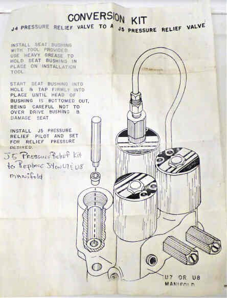 GOULD J4 TO J5 PRESSURE RELIEF VALVE UPGRADE KIT U7 & U8 MANIFOLDS
