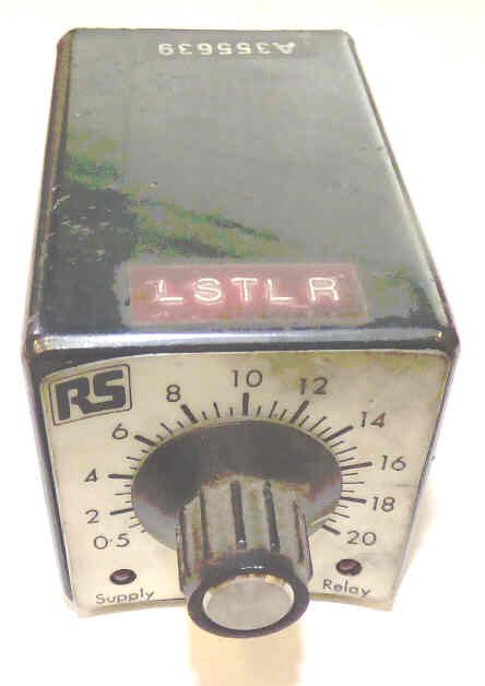 RELAY, TIME DELAY, 110VDC, .5-20 SECONDS, RS #349-894 THAMES # LSTLR